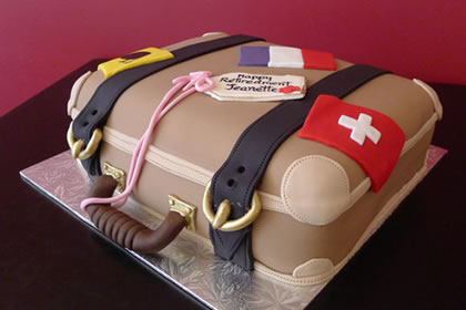 Briefcase Birthday Cake