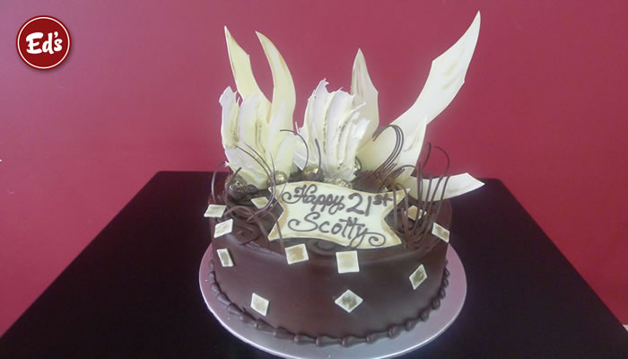 21st Abstract Birthday Cake