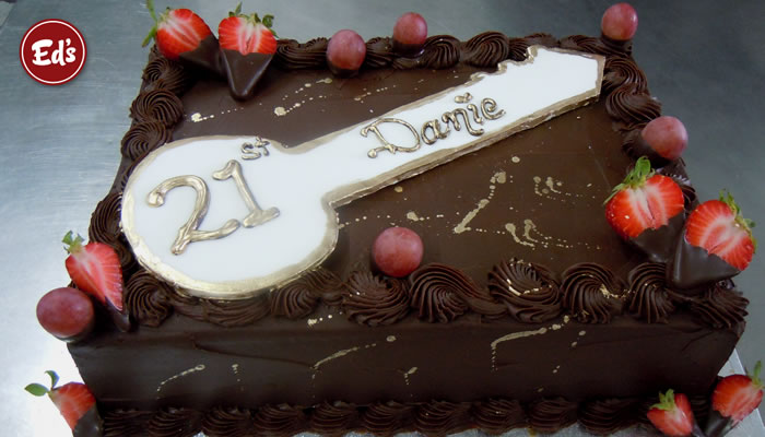 21st Key Birthday Cake