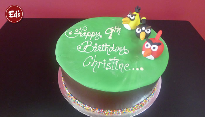 Angry Bird Theme Birthday Cake