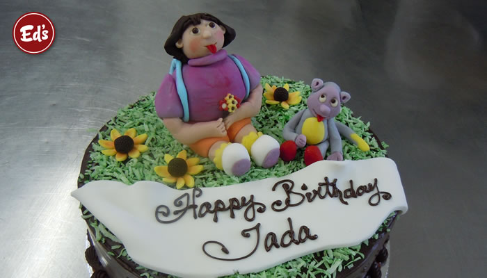 Dora The Explorer Theme Cake