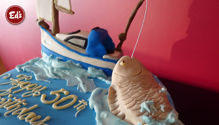 Fishing Theme Cake