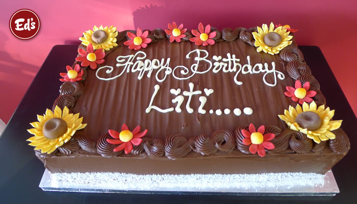 Flower Theme Cake